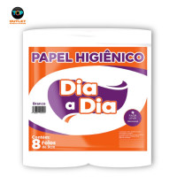 Big Roll 1,5kg Branco - pacote com 08 rolos - Dia a Dia